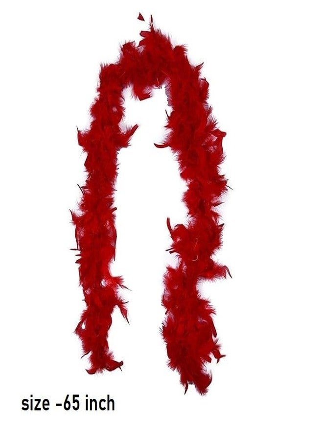 شورو وشاح ريش ناعم من SHORO، مناسب لحفلات التنكر وحفلات الزفاف، وشاح ريش أحمر اللون، مناسب لحفلات الزفاف - Image 4